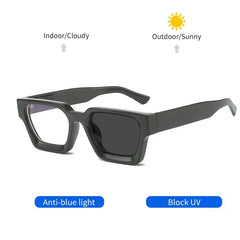 Oversize Small Square Photochromic Reading Glasses